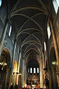 Abbey of Abbey of Saint-Germain-des-Prés with colored decoration (since 2012)