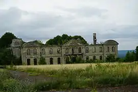 Façade of the abbot's lodging after the fire of 2008