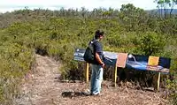 Aboriginal interpretive information on Mount Misery