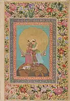 Abu'l - The St. Petersburg Album- Allegorical representation of Emperor Jahangir and Shah