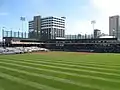 The ballpark, as seen from the right field berm