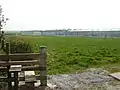 Public footpath near acres of greenhouses