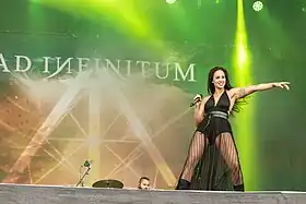 Lead singer Melissa Bonny during the band's performance at Rockharz Open Air in 2022