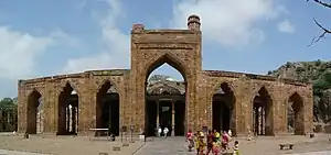 The Adhai Din Ka Jhonpra mosque in Ajmer was started in 1192 and completed in 1199 by Qutb al-Din Aibak.