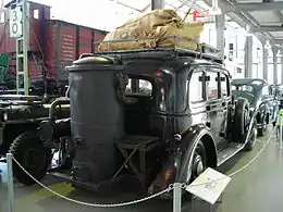 Adler Diplomat in WWII with wood gas generator