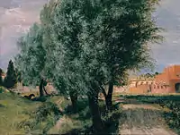 Building Site with Willows, 1846