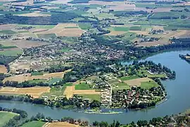 An aerial view of Lagrave