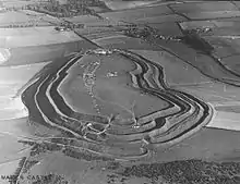 earthern fort with many walls