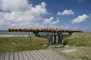 WW1 Coincidence rangefinder at Atlantikwall Raversyde, Belgium. Made by C.P. Goerz A.G. Berlin