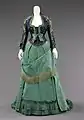 Afternoon dress designed by Charles Frederick Worth, ca. 1875