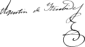 Agustín I's signature