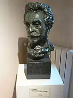 Aimé Morot, bronze head of Jean-Léon Gérôme, 1909, Musée Georges-Garret, Vesoul