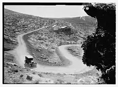 Access road that was built during work on the Ein Farah Waterworks