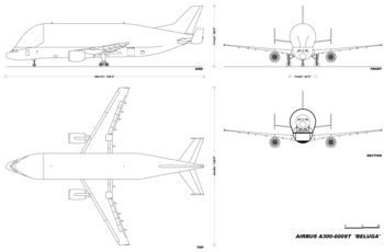 Layout of A300-600ST Beluga