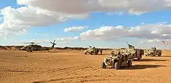 5th SFG (A) operators in a landing zone at Al-Tanf, November 2017