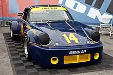 Holbert's 1974 Porsche 911 Carrera RSR 3.0 on static display at the Porsche Rennsport Reunion IV