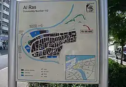 Al Ras Community-level street map