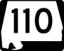 State Route 110 marker