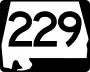 State Route 229 marker