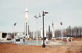 SA-D5 (left) at the Alabama Space and Rocket Center, 1970