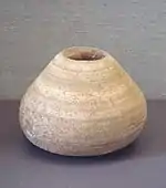 Alabaster pot Mid-Euphrates region, 6500 BC, Louvre Museum