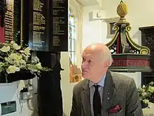 Alan Gillett at St Mary's Perivale in 2012.