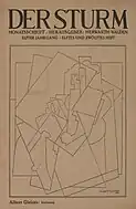 Albert Gleizes, untitled, drawing (zeichnung), published in the cover of Der Sturm, 5 June 1920