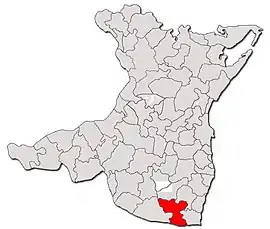 Location in Constanța County