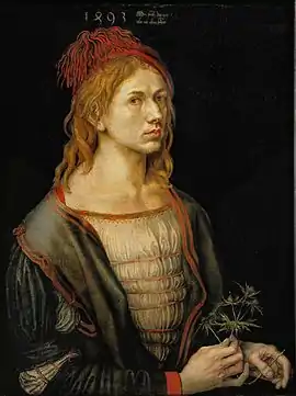 Albrecht Dürer, Self-portrait, purchased from Agnew's in 1900 by Leopold Goldschmidt, present owner: The Louvre, Paris.