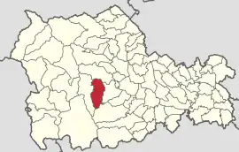 Location in Neamț County