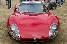 Prototype with twin headlights.(Alfa Romeo museum replica)