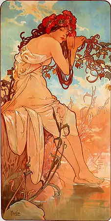 Decorative panel from The Seasons − Summer  (1896)