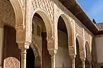 The northern portico of the courtyard