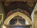 Chancel arch with painting of "Christ in Majesty" by Wyndham Hope Hughes