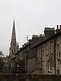 All Saints' with the rear of the neighbouring Jesus Lane terraces