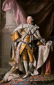 George III in his coronation robes