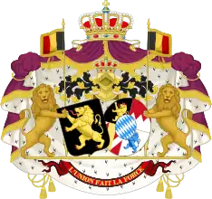 Alliance Coat of Arms of King Albert I and Queen Elisabeth