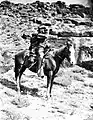 Almon Harris Thompson and his horse, Ute in 1872