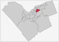 Location within Ottawa