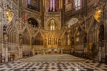 The altar and choir enclosure