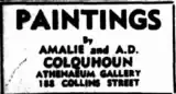 Advertisement for an art exhibition