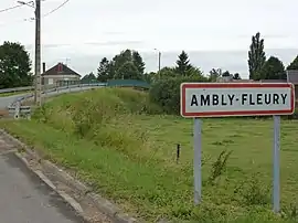 The bridge over the canal at Ambly-Fleury