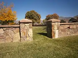 American Fork Cemetery Rock Wall