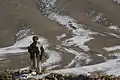 An Afghan Local Police officer patrols a checkpoint in Kajran district, 2012.