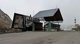 Old border post on the France–Spain border (both countries now part of the Schengen Area)