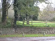 Fig. b17: an ancient cross in the grounds of Tretheague House