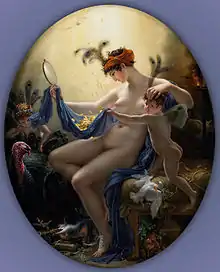 Mademoiselle Lange as Danae by Anne Louis Girodet-Trioson  (1799)