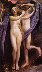 Annie Louisa Swynnerton, Cupid and Psyche, 1890, Gallery Oldham