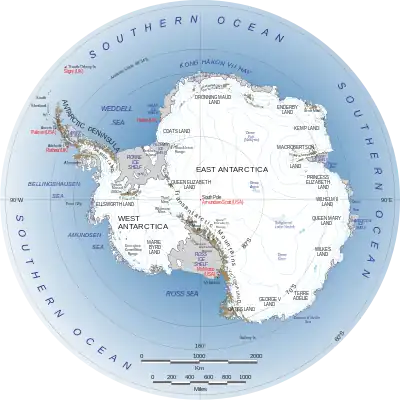 map of Antarctica