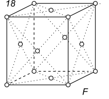 Black-white (antisymmetric) 3D Bravais Lattice number 18 (Orthorhombic system)